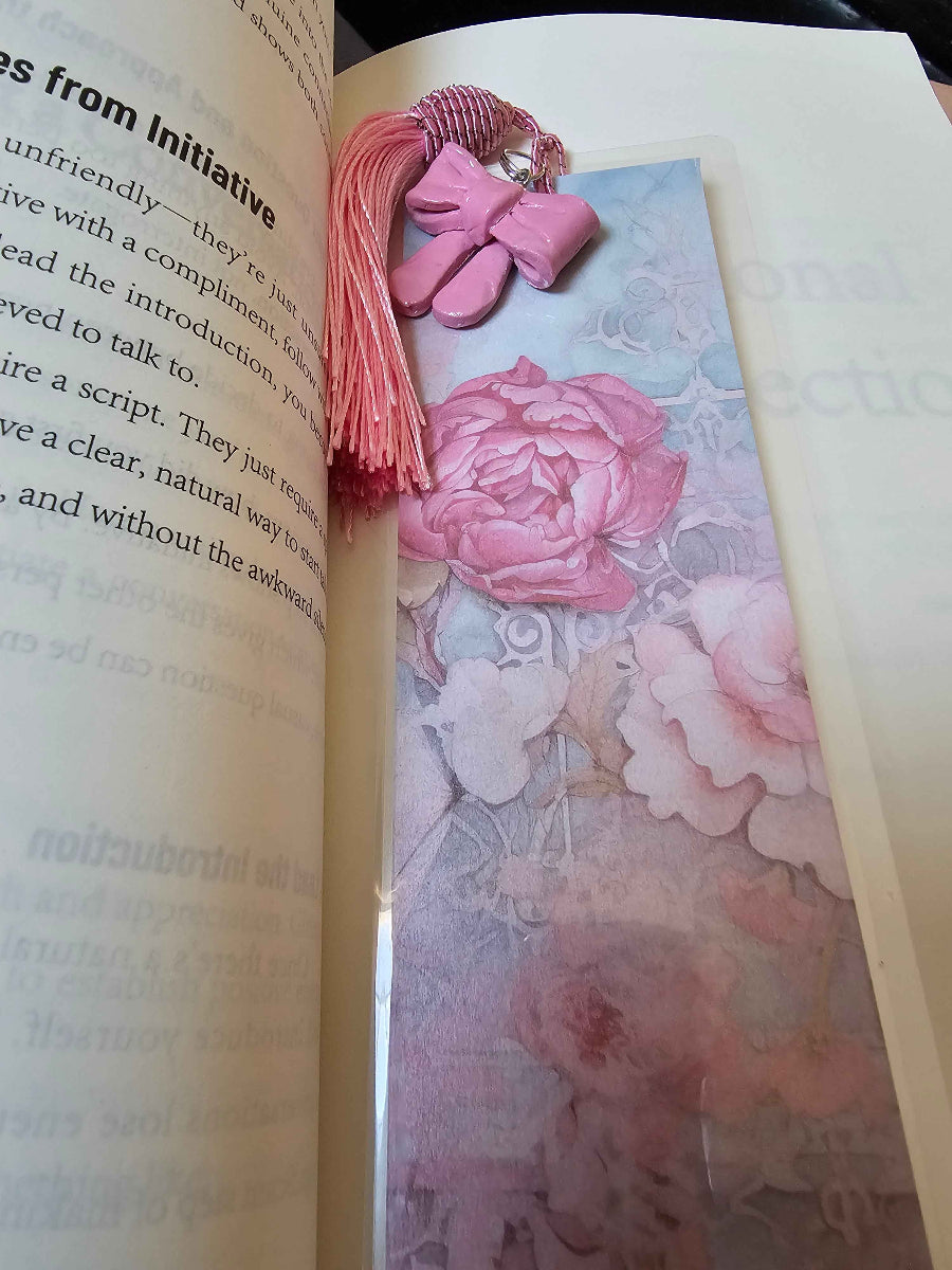 Handmade Customizable Bookmarks - 3 Pack Bookmark Bundle pink