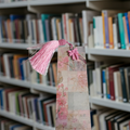 Pink Floral Print Bookmark | Pressed Flower Bookmark 