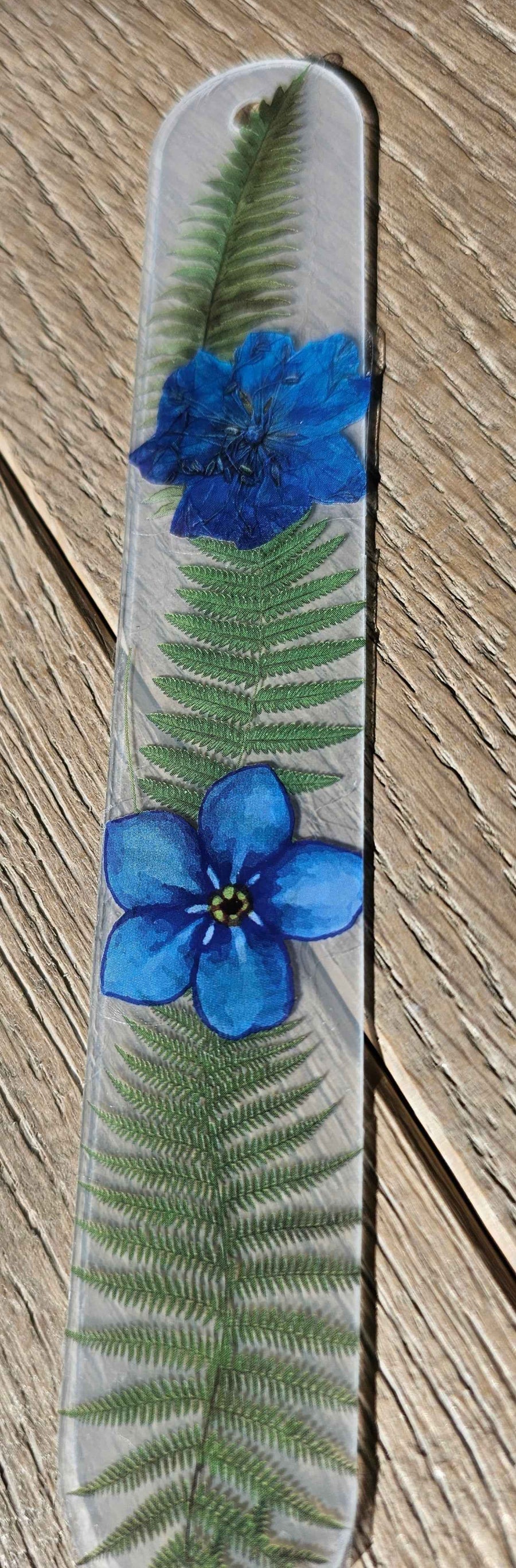 Rainbow Garden Pressed Flower Bookmark