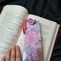 Reading a book with bookmark in place