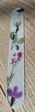 Rainbow Garden Pressed Flower Bookmark