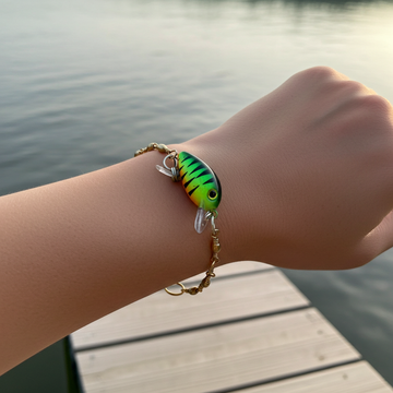 Handmade Fishing Lure Bracelet × 2