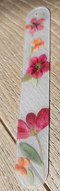 Rainbow Garden Pressed Flower Bookmark