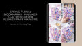 Spring Floral Bookmarks | Polymer Clay Butterfly & Flower Page Markers 