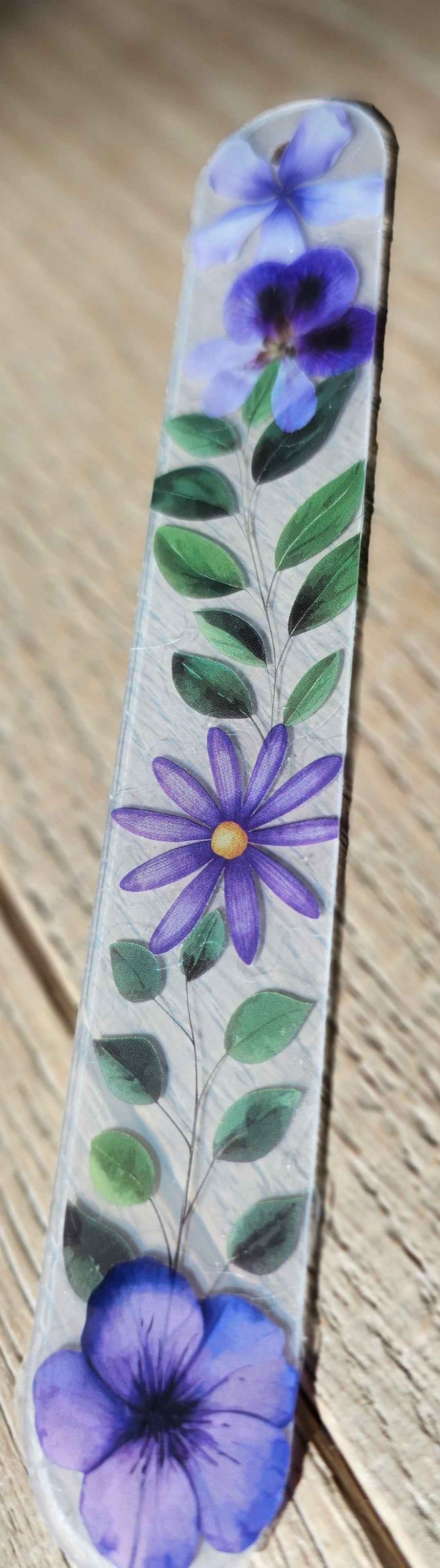 Rainbow Garden Pressed Flower Bookmark