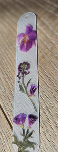Rainbow Garden Pressed Flower Bookmark