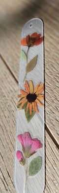 Rainbow Garden Pressed Flower Bookmark